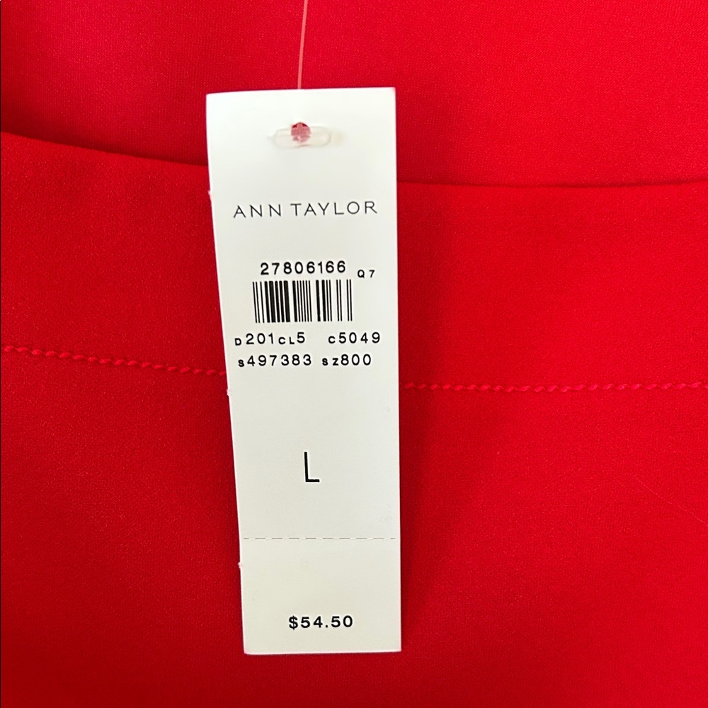 Ann Taylor Bold Red DressyTank Top - Picture 4 of 6